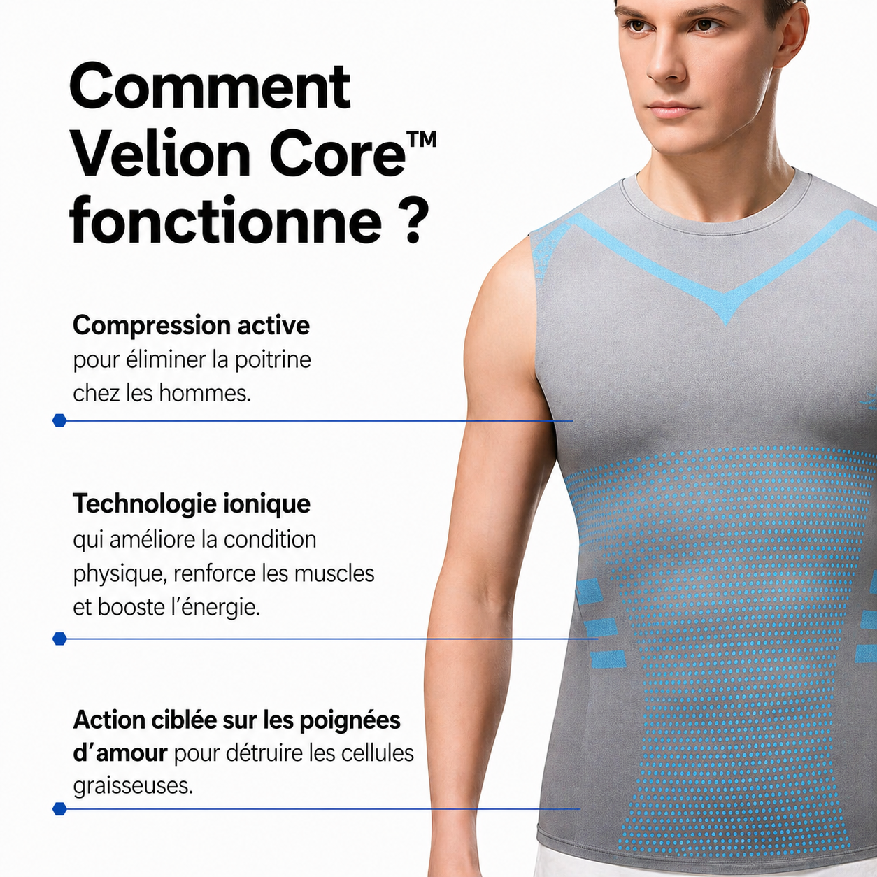 Velion Core™ | Ventre Plat en 30 Secondes — Garanti