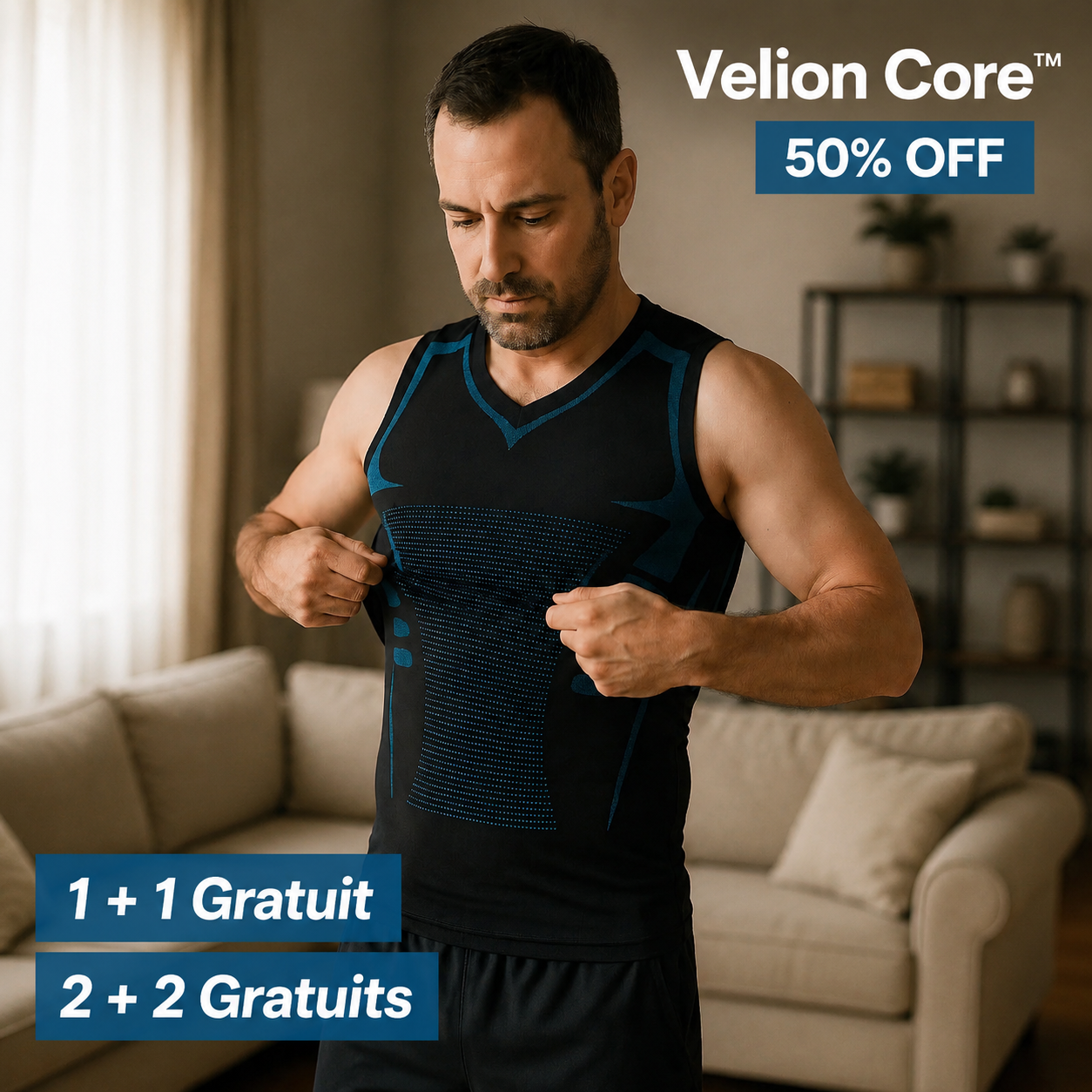 Velion Core™ | Ventre Plat en 30 Secondes — Garanti
